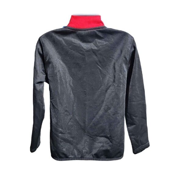 AND1 Toddler 4/5 Track Jacket/ Coat, Full Front Zip Lightweight, Red and Black - Picture 2 of 2